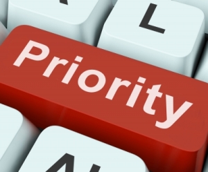 Priority Key Means Greater Importance  